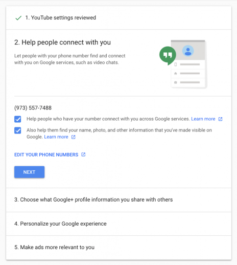 Manage Privacy Settings on Google